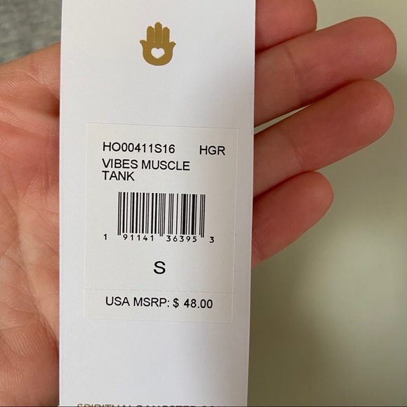 NWT Spiritual Gangster No Bad Vibes Muscle Tank SIZE SMALL - Picture 5 of 6